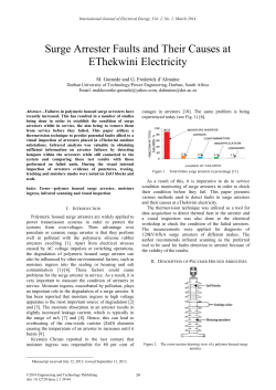 Surge Arrester Faults and Their Causes at EThekwini Electricity