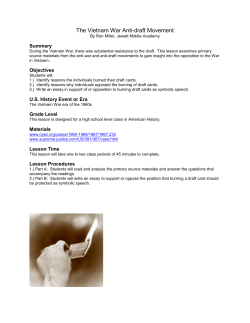 The Vietnam War Anti-draft Movement