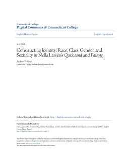 Constructing Identity: Race, Class, Gender, and Sexuality