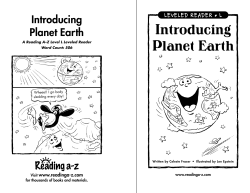Introducing Planet Earth
