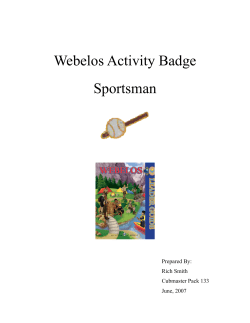 Sportsman Activity Badge Outline