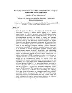 (UAV) for Effective Emergency Response and Disaster Management