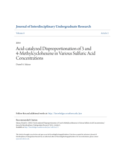 Acid-catalyzed Disproportionation of 3 and 4