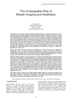 The Unstoppable Rise of Mobile Imaging and Aesthetics