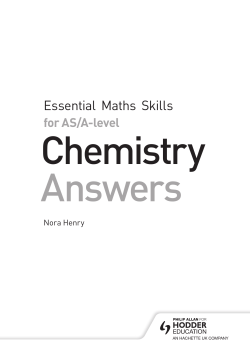 Essential Maths Skills - Answers