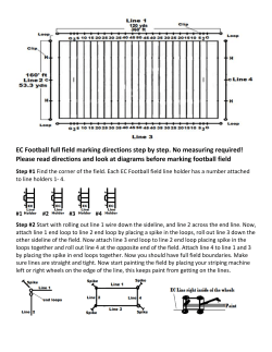 EC Football full field marking directions step by step. No measuring