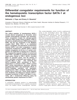 Differential coregulator requirements for function