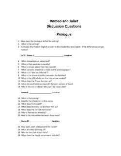 Romeo and Juliet Discussion Questions