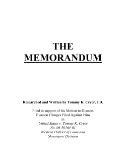 The Memorandum