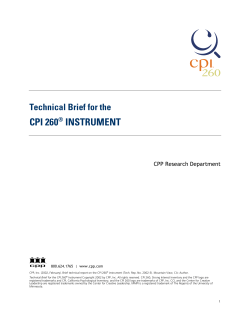 CPI 260 tech 4_09