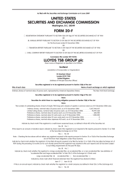 Form 20F - Lloyds Banking Group