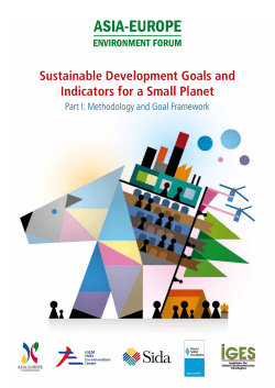 Sustainable Development Goals and Indicators for a Small Planet