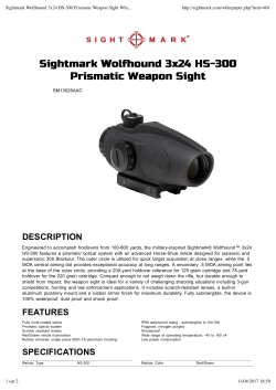 Sightmark Wolfhound 3x24 HS-300 Prismatic Weapon Sight White