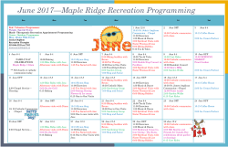 March 2017&ndash; Recreational Maple Ridge