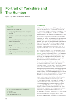 Portrait of Yorkshire and The Humber