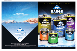 Barge Adhesive Brochure