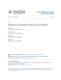 KaBloom!: Revolution in the Flower Industry