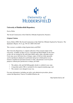 the social construction of the child sex offender