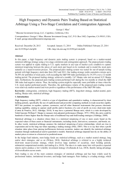High Frequency and Dynamic Pairs Trading