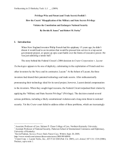 I. Introduction When New England inventor Philip French had his