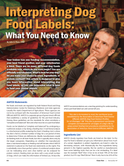 Interpreting Dog Food Labels