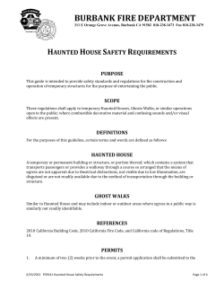 Haunted House Safety Requirements