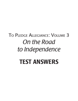 Tests - The American Vision