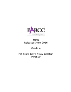 Math Released Item 2016 Grade 4 Pet Store Gave Away Goldfish