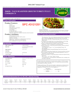 284028-TACO SEASONED GROUND TURKEY FULLY COOKED CN