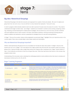 stage 7: tens - Symphony Learning