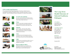 CFI LTHO Report Booklet - Center for Foodborne Illness Research