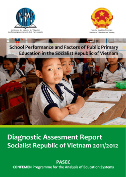 Diagnostic Assesment Report - Pasec