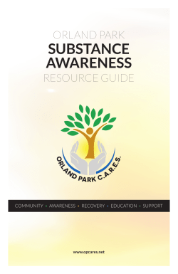 substance awareness - Village of Orland Park