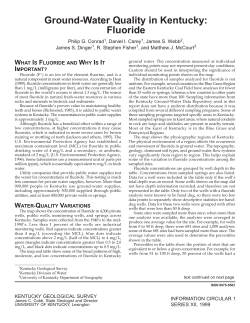 Fluoride - University of Kentucky