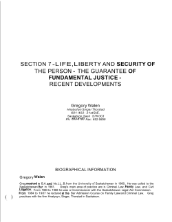 section 7 -life,liberty and security of the person