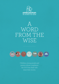 A Word from the Wise