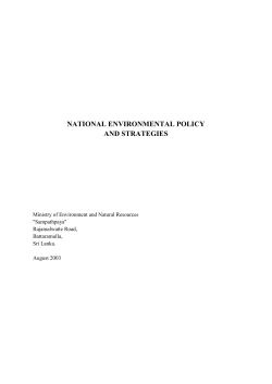 National Environment Policy (2003)