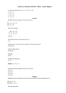 Answer on Question #55750 &ndash; Math &ndash; Linear Algebra