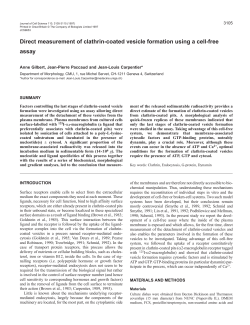 Direct measurement of clathrin-coated vesicle formation using a cell