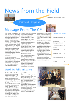Newsletter - News from The Field