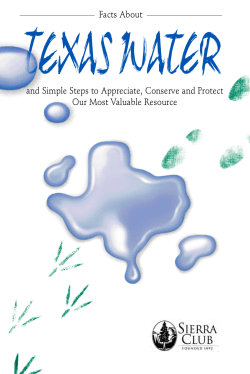 Facts About Texas Water