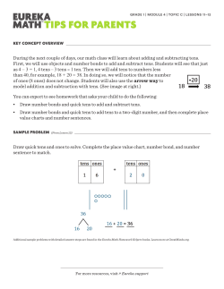 Draw quick tens and ones to solve. Complete the place value chart