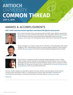 July 5, 2016 - Antioch University