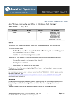 Issue Solution - American Dynamics