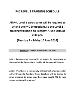 P4C Level 2 - Singapore - Singapore Teachers` Union