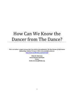 How Can We Know the Dancer from The Dance?