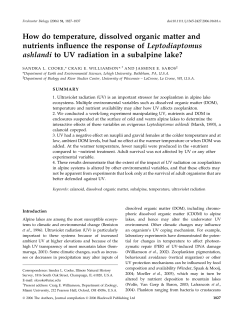 How do temperature, dissolved organic matter