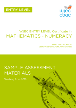 numeracy sample assessment materials