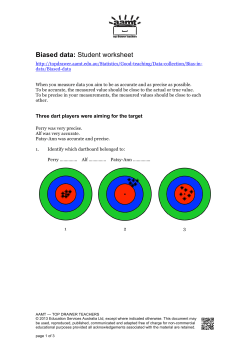 Biased data: Student worksheet