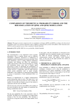comparison of theoretical probability error and the ber simulation of